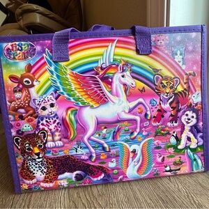 Lisa Frank Rainbow Unicorn and Friends Tote - w/ Stickers Puzzles Coloring Book